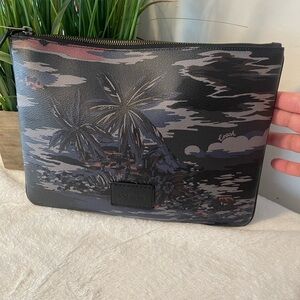 limited edition Coach Black and Gray Men's Laptop Bag